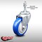 Service Caster 4 Inch SS Blue Polyurethane Wheel Swivel 3/8 Inch Threaded Stem Caster SCC SCC-SSTS20S414-PPUB-BLUE-381615 - alternate 3